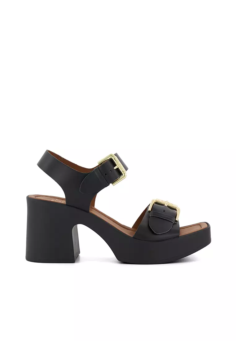 Discount on Dune London  shoes - SKU: Jenies Buckle Platform Heel Black