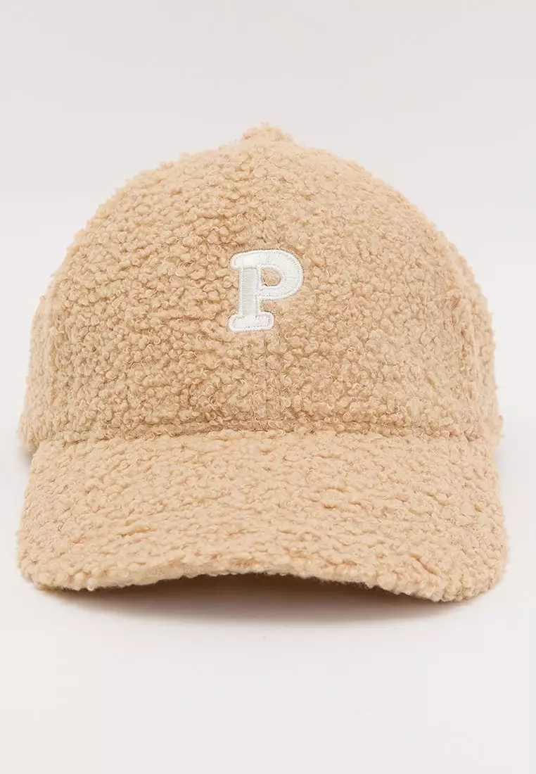 Fluffy P Cap - Khaki Brown