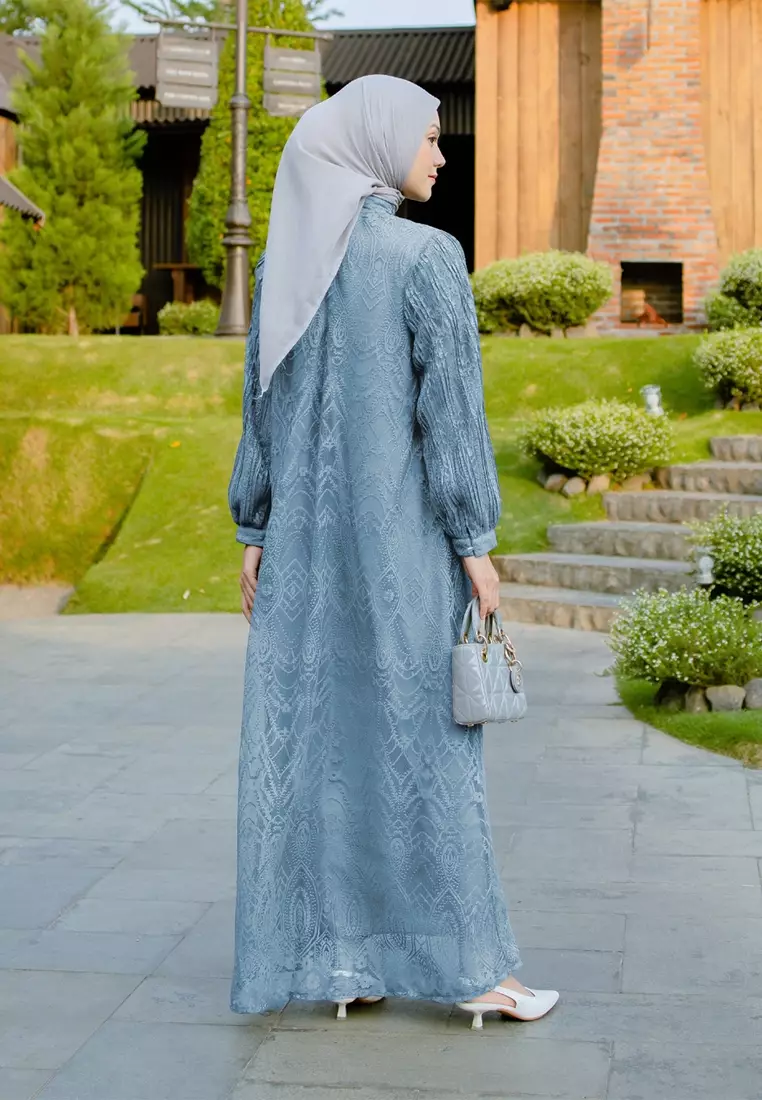 Danisha Dress - Steel Blue