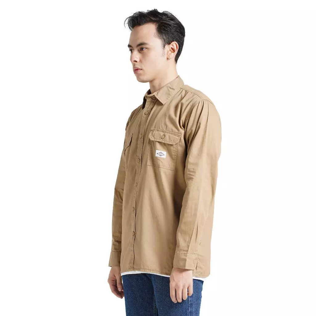Lee Cooper Long Shirt Clive Khaki