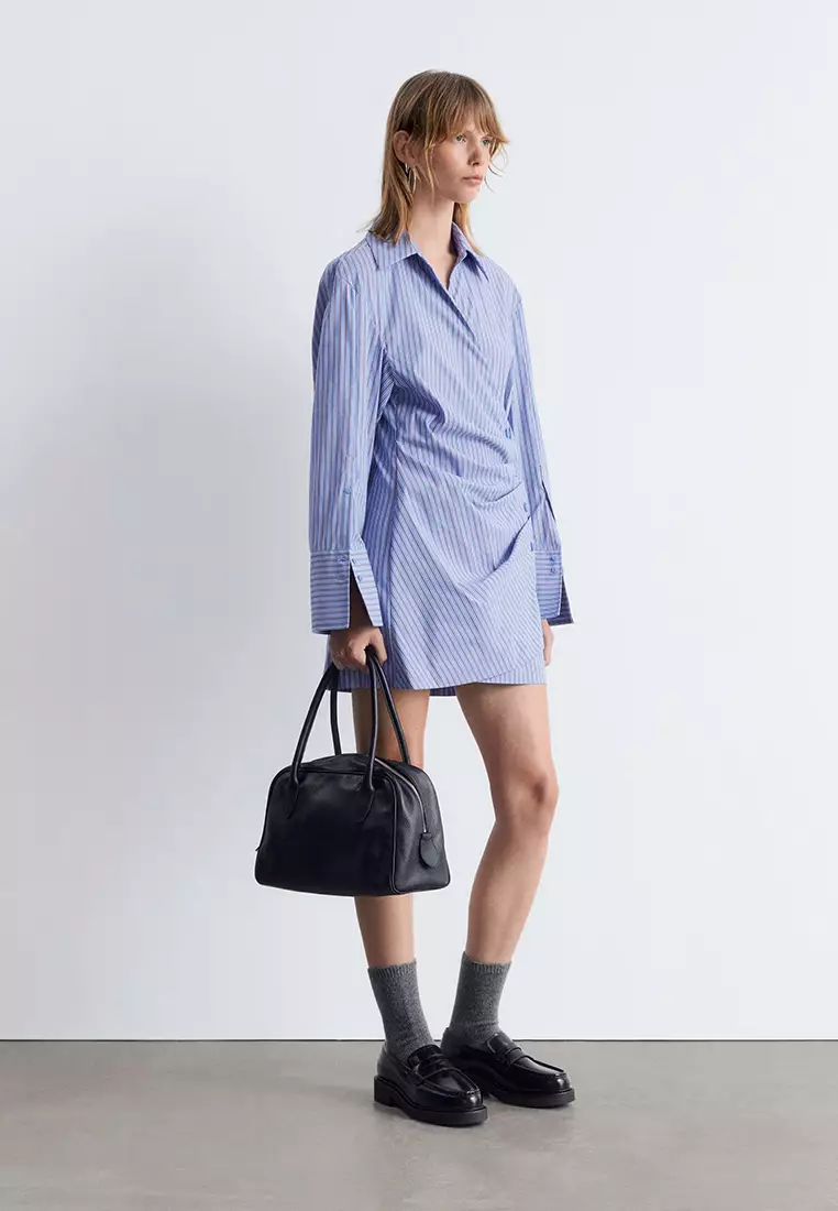 Wrap Shirt Mini Dress