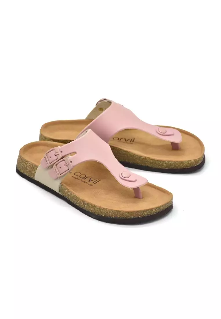 Carvil Sandal Wanita Scarlett-01 L Pink/Beige