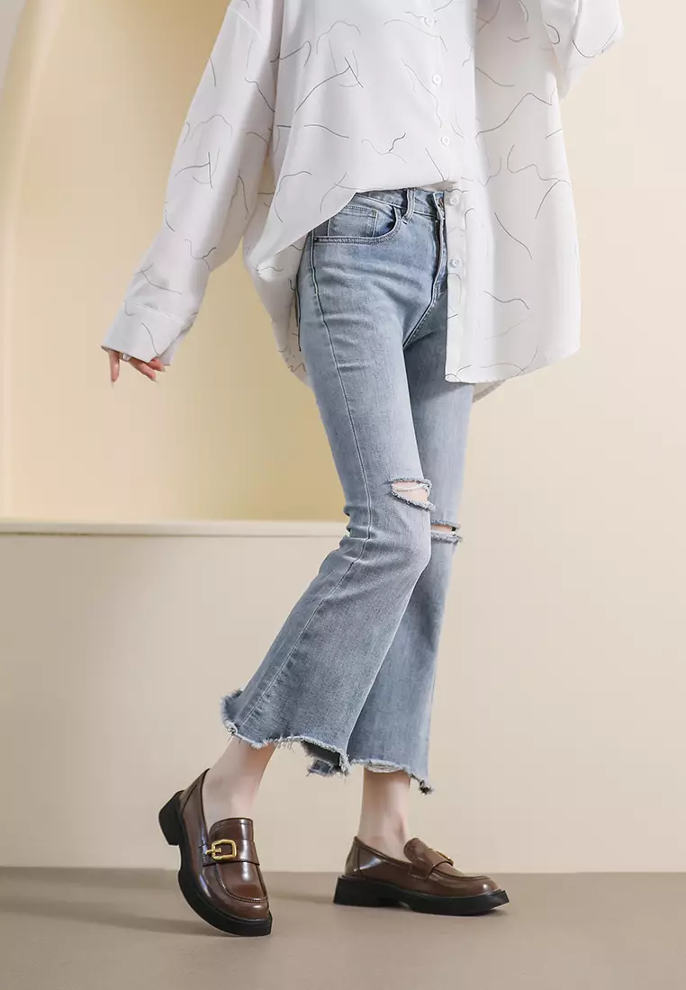 Metal Buckle Platform Lofaer WW75-35