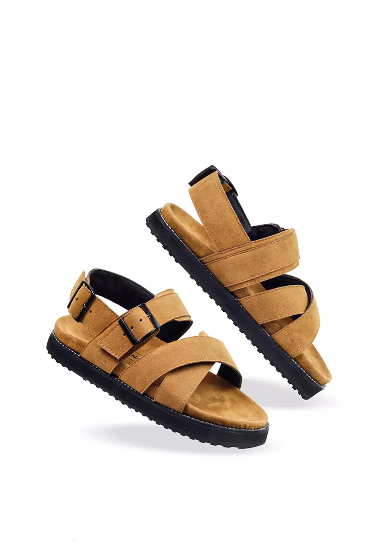Lvnatica Asoka Brown Slide Sandals