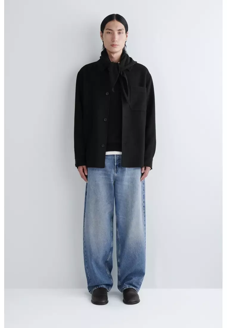 DOUBLE-FACED WOOL OVERSHIRT