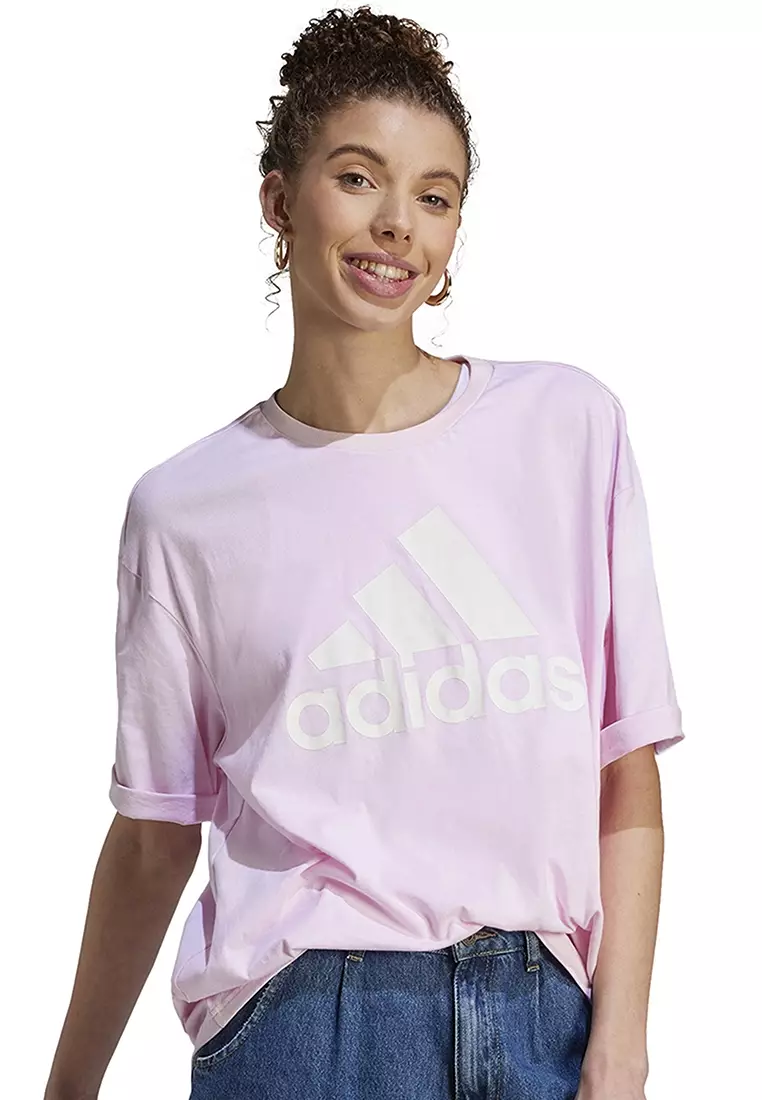 Buy ADIDAS essentials big logo boyfriend t-shirt 2024 Online | ZALORA ...