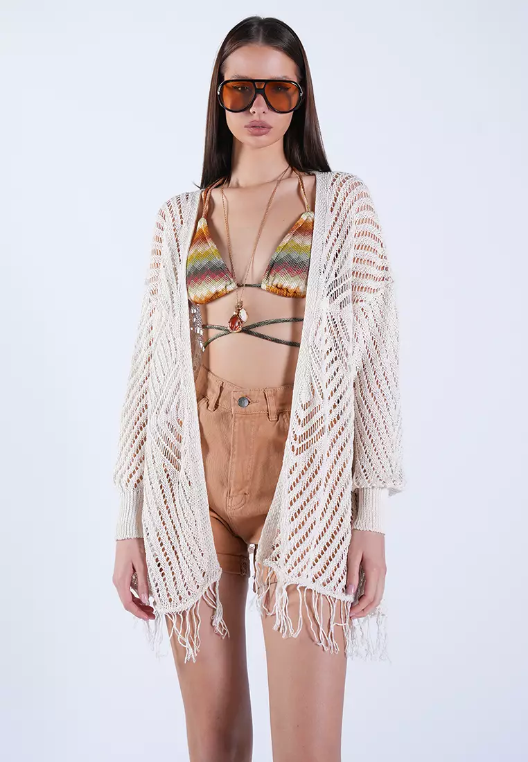 Openwork Beach Cardigan