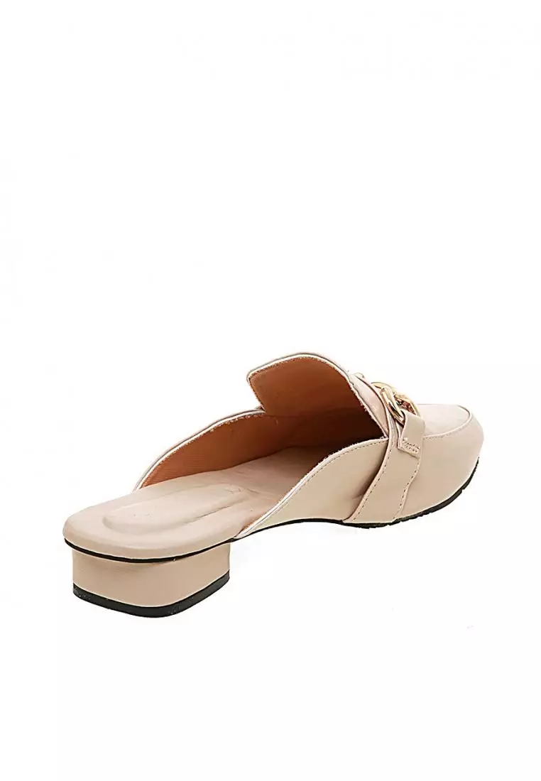 Itari Heels Slop Design Classic Sepatu Hak Wanita Quality Premium - Cream