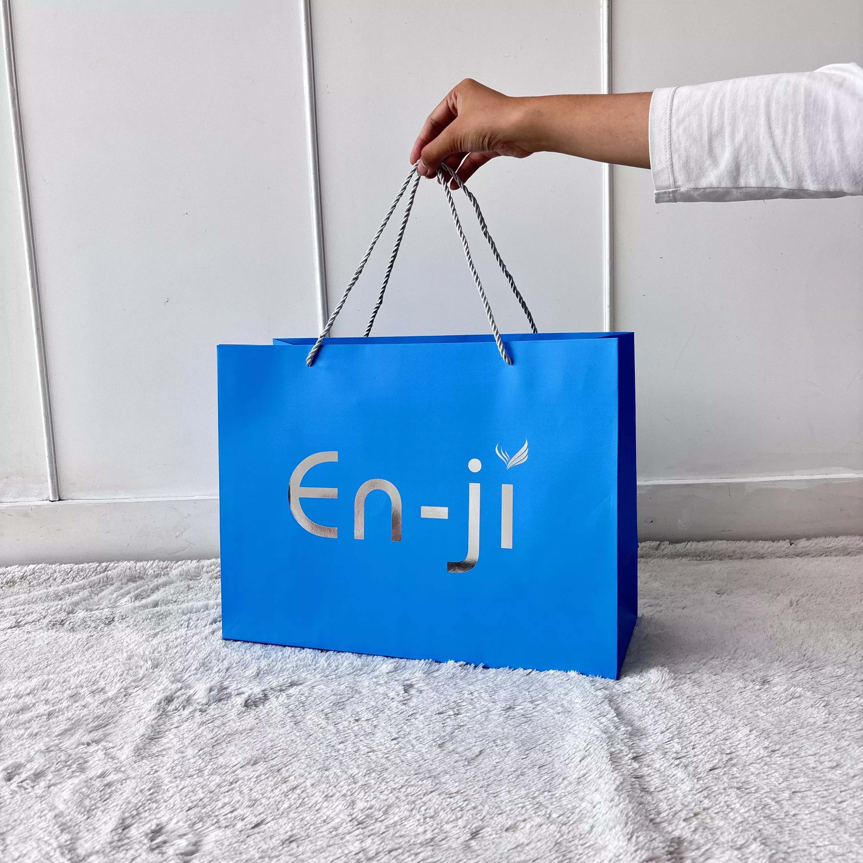 En-ji Paperbag - Bluesilver [Packaging Tas]