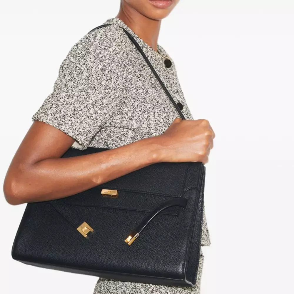 Large Lee Radziwill Shoulder Bag Black