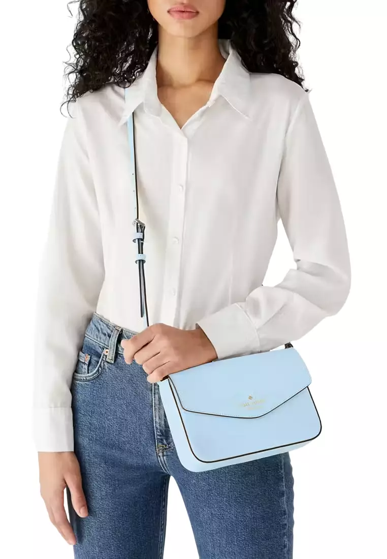 Sadie Envelope Crossbody - Celeste Blue