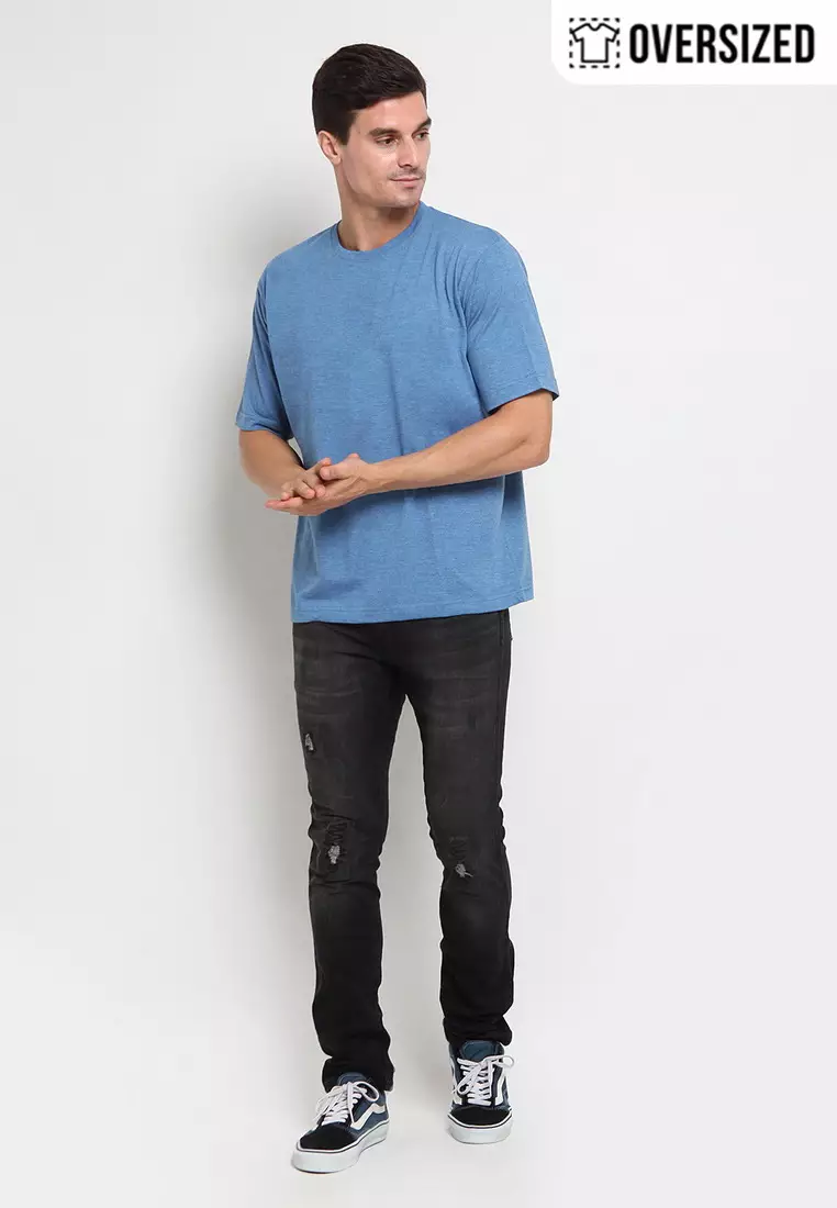 RBJ T-Shirt Cotton Polos Oversized Pria 207090001