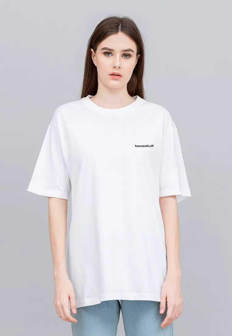 Houseofcuff T-shirt Kaos Polos Pendek Putih Wanita Tersedia Size S-4XL