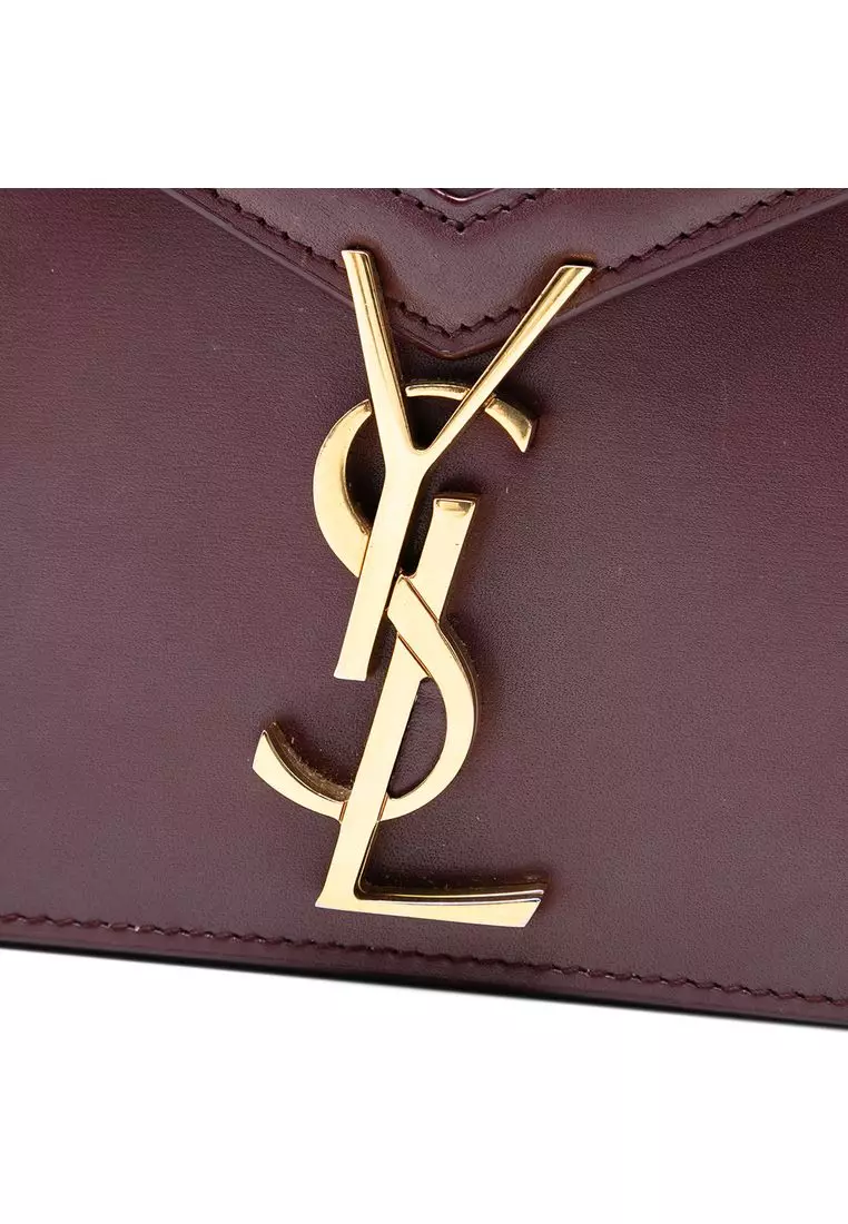 Pre-Loved Saint Laurent Smooth Calfskin Monogram Cassandra Clasp Bag