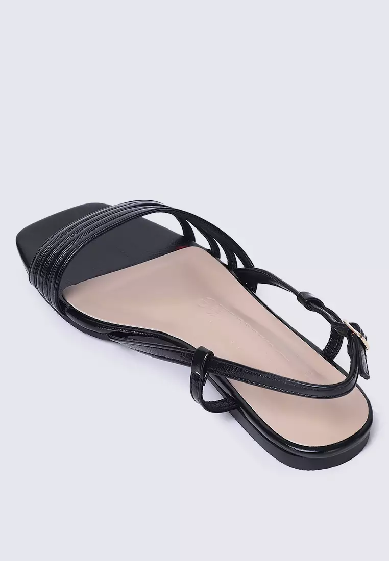 Elsie Comfy Sandals In Black