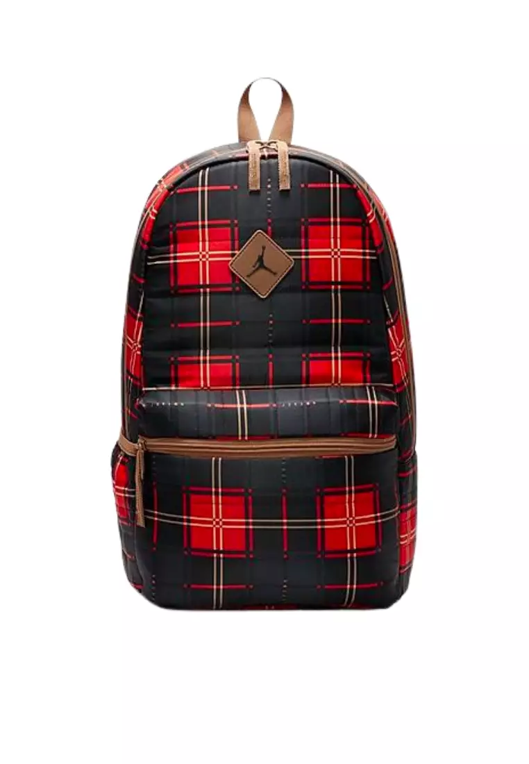Red and clearance black jordan backpack