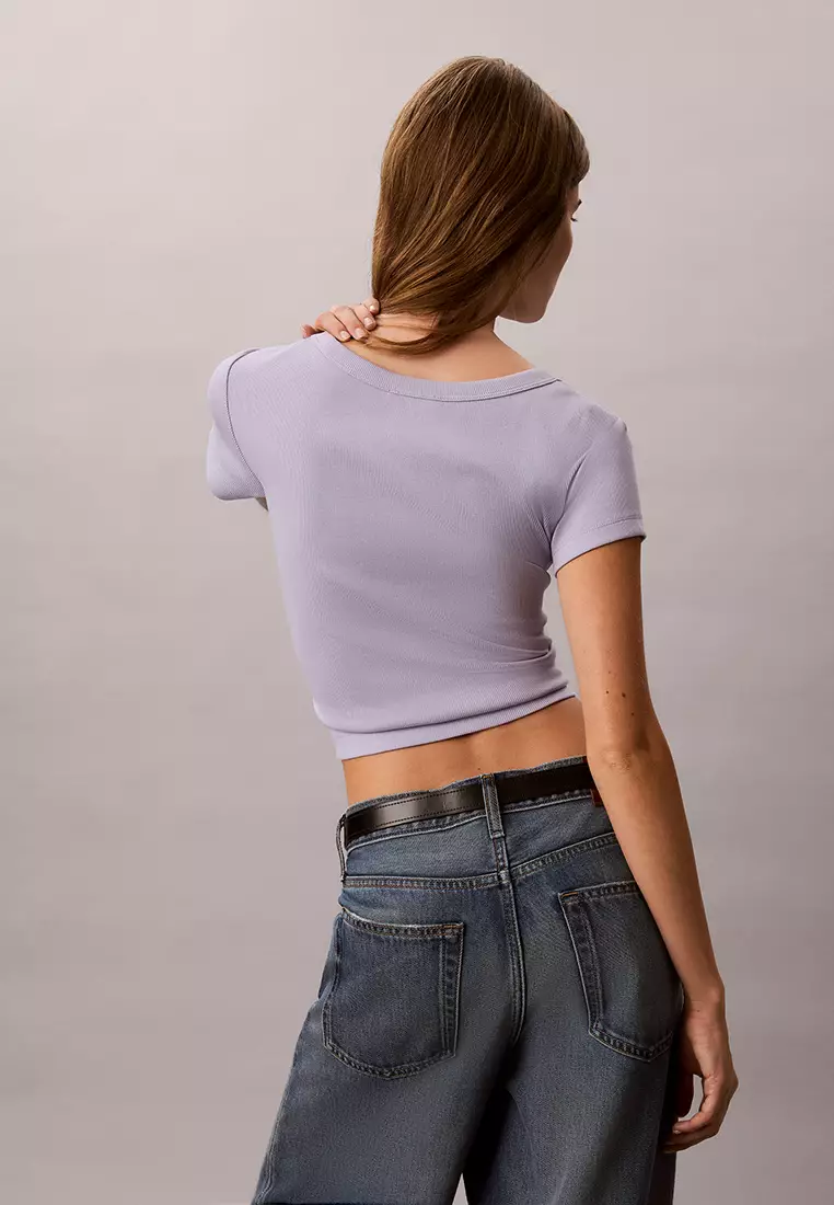 Rib Baby Tee - Calvin Klein Jeans