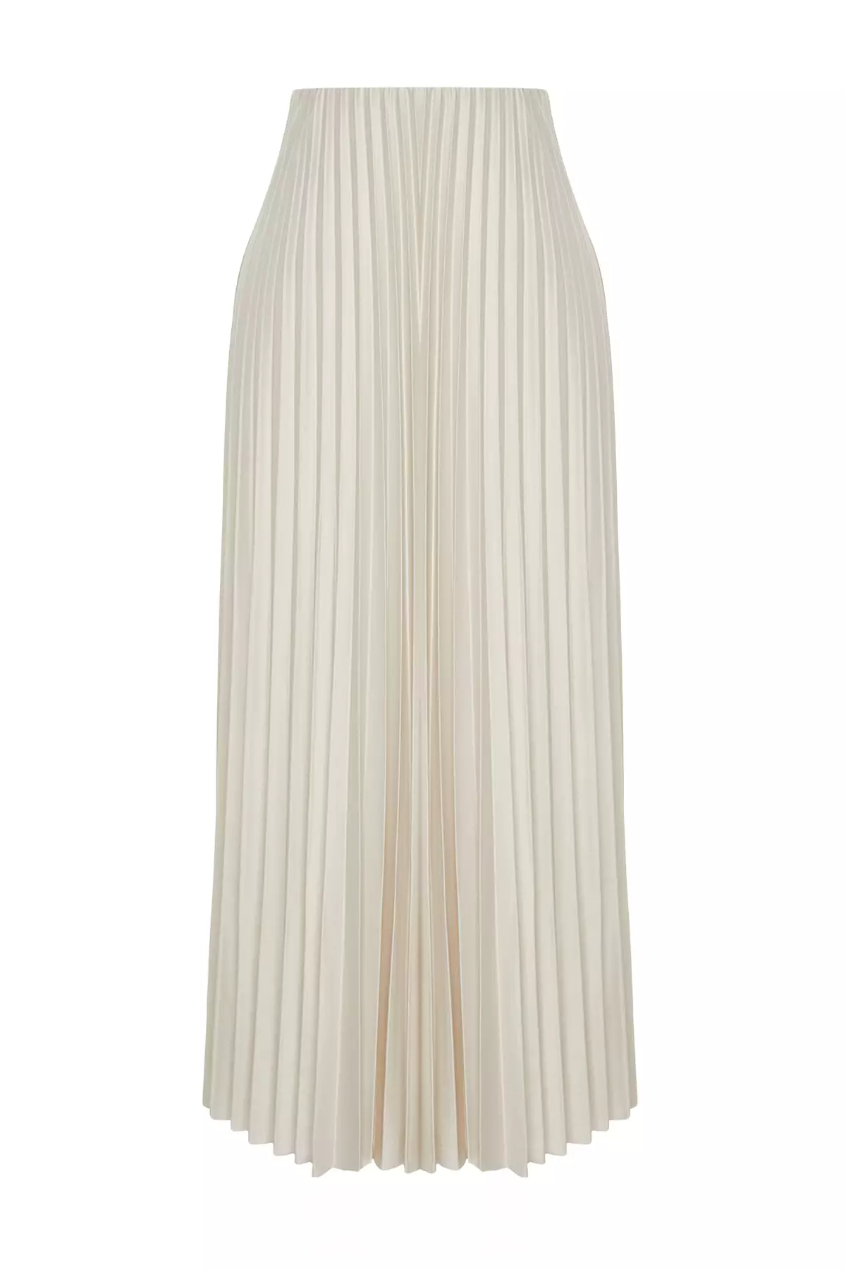 Pleated Maxi Knitted Skirt