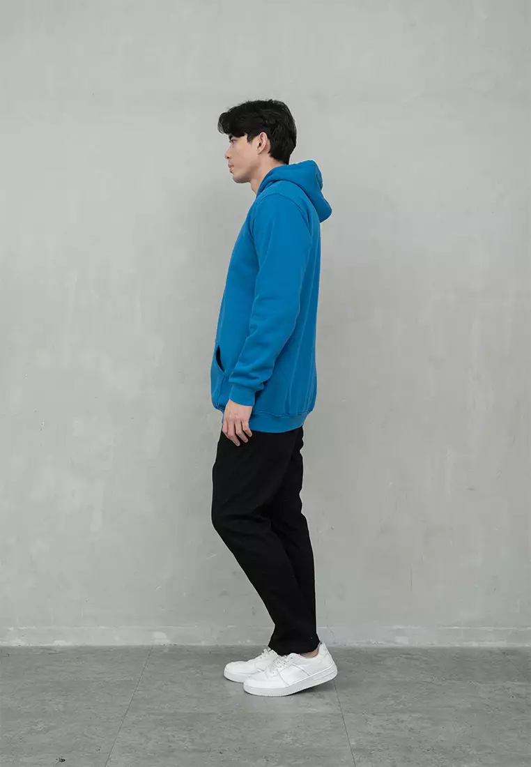 Houseofcuff Jaket Jumper Hoodie Tebal Premium Glow In The Dark Biru