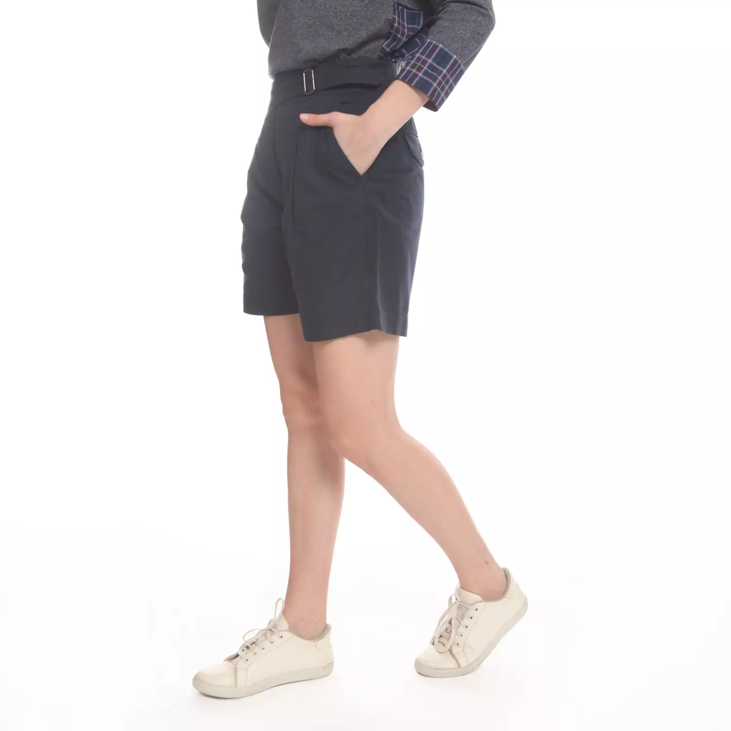 Spyderbilt Celana Pendek Kain Wanita Navy Elyza (LWST020-NVY) Planet Surf