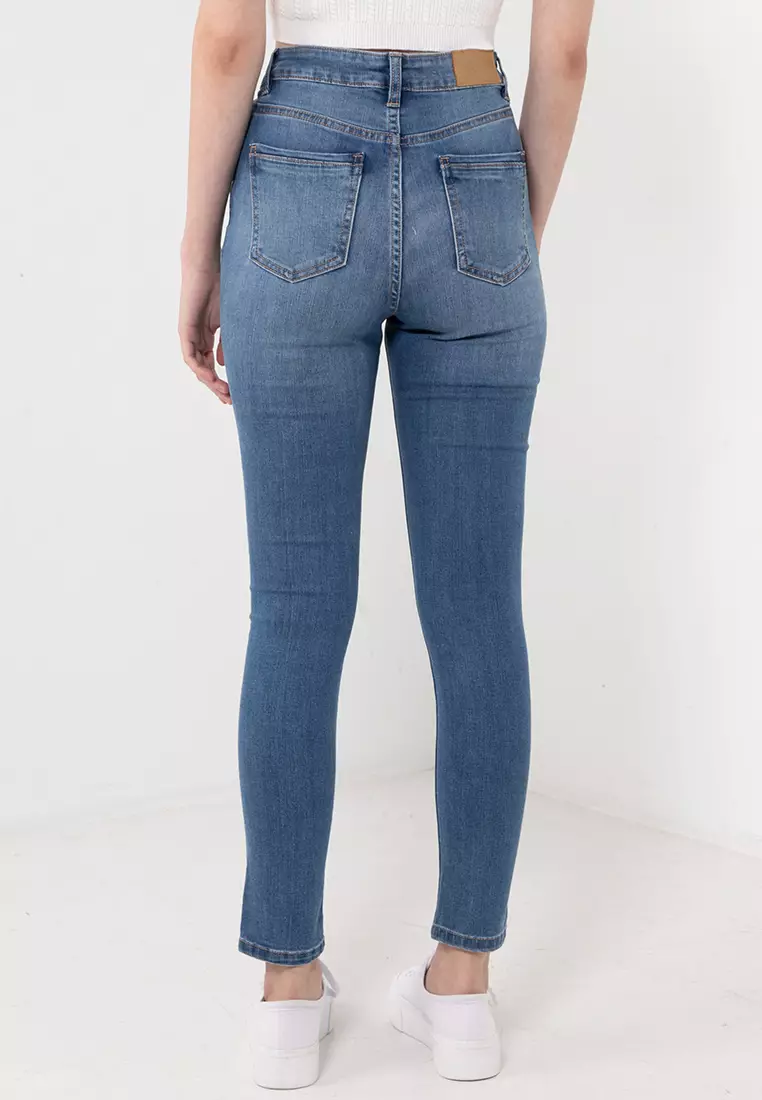 Buy Electro Denim Lab Summer High Rise Skinny Jeans Online | ZALORA ...