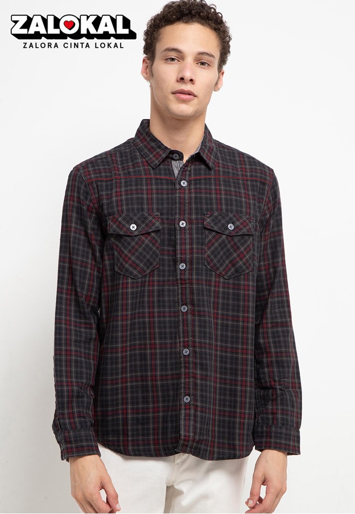 Jual Watchout! Jeans Long Sleeve With Collar Original