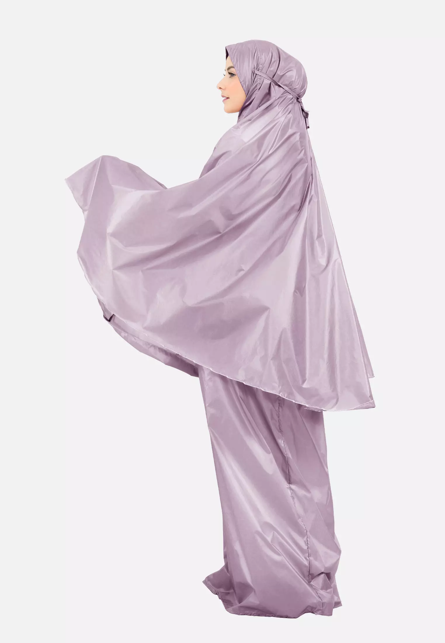 Zelena - Zalina Basic Prayer Set | Mukena Traveling Polos 2in1 - Lavender