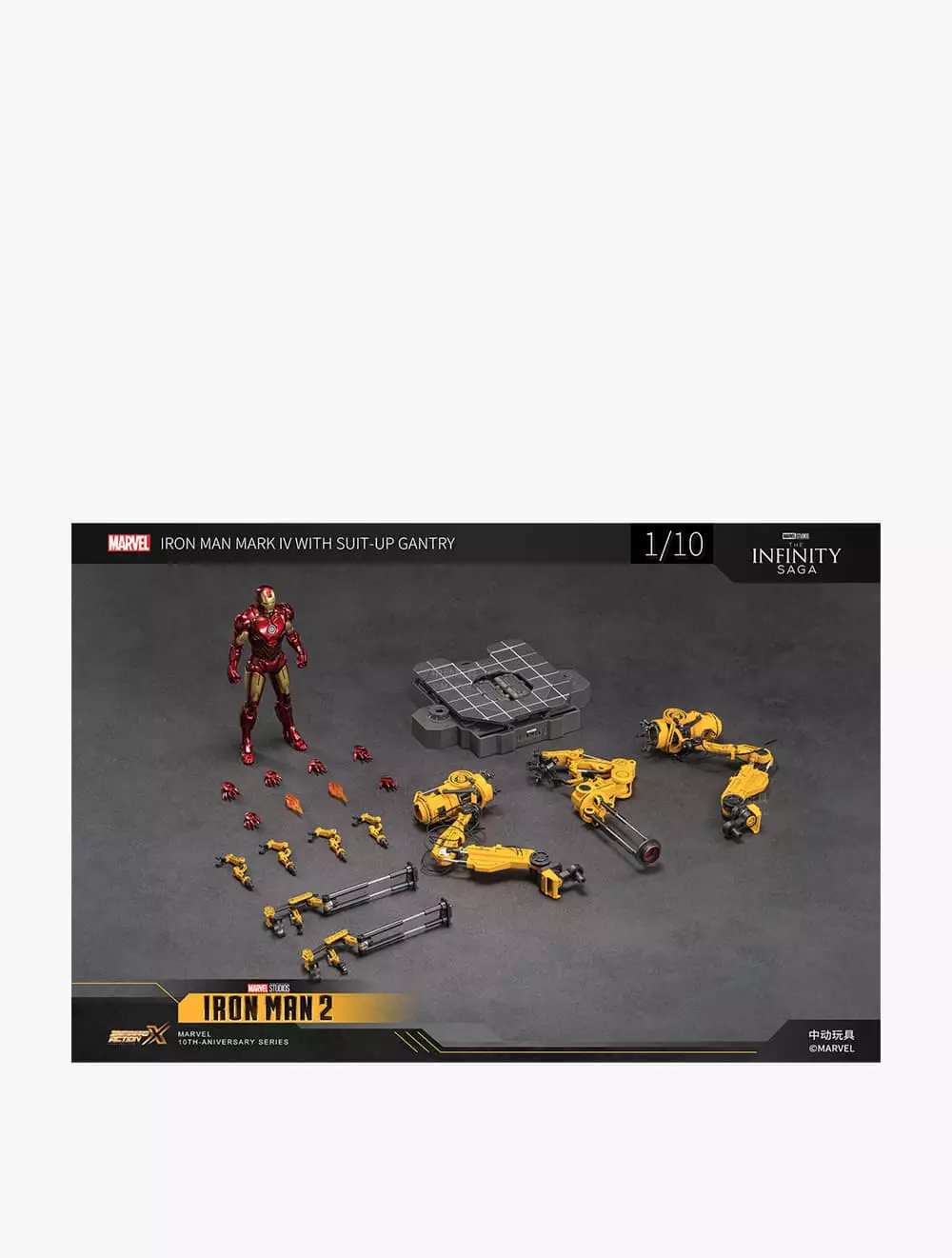 Marvel ZD Toys Ironman MK4 Suit-up Gantry - ZDT1918