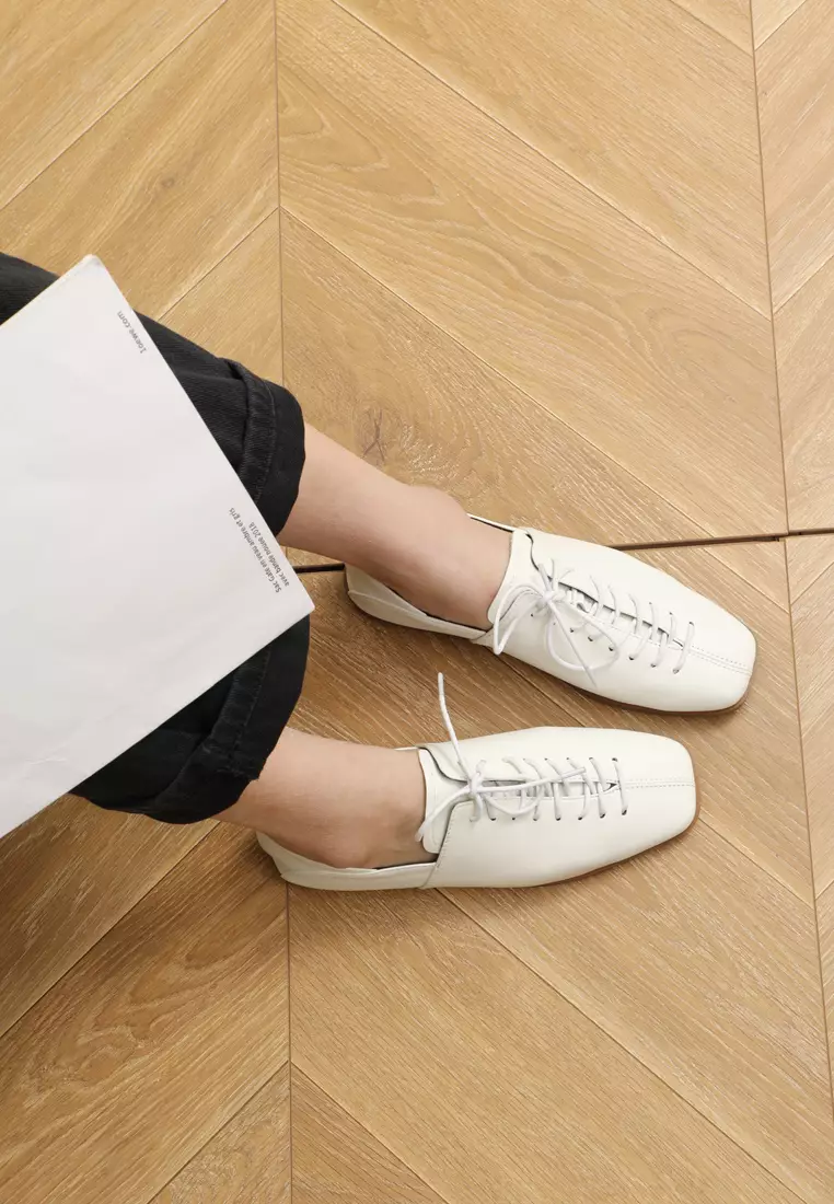 Leather Lace Up Loafers TH-R6-1