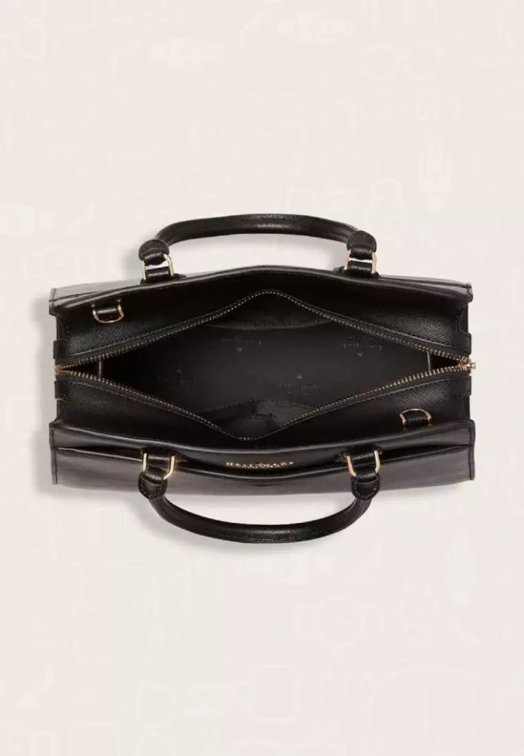 Kate Spade Madison Saffiano Leather Medium Satchel Black