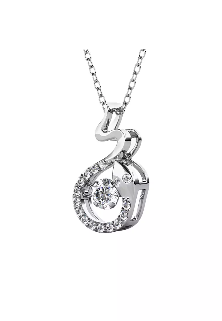 Dancing Shio Pendant Snake ( Ular )- Kalung Crystal Swarovski by Her Jewellery