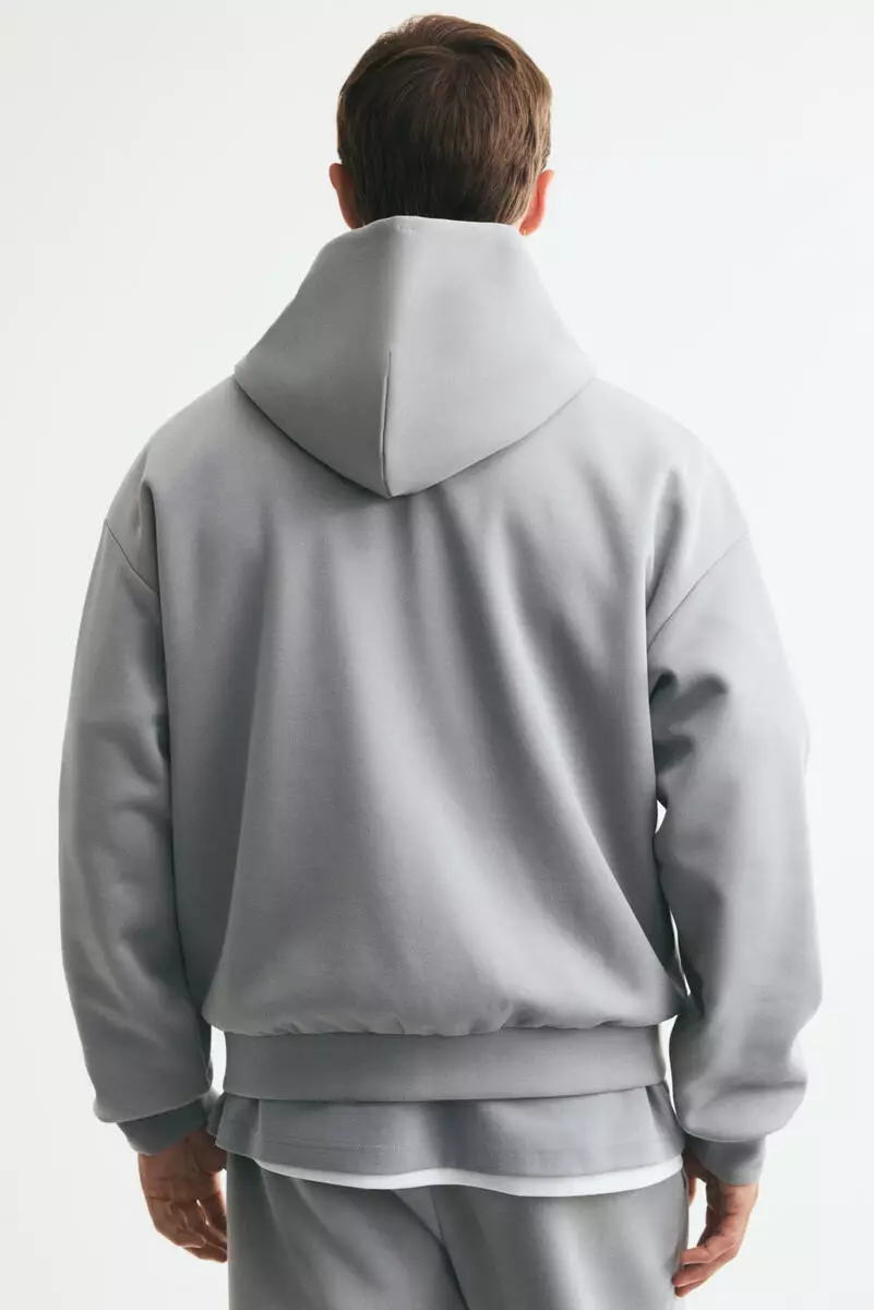 Oversized Fit Interlock Zip-through hoodie