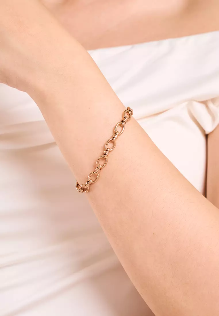 Arlen Chain Bracelet in Rose Gold