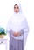 First Hijab white Kamila Square Hijab In White EC68EAA1684291GS_1