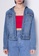 SUB blue Women Denim Jacket With Vintage Washing 6CD30AAA94A30AGS_1