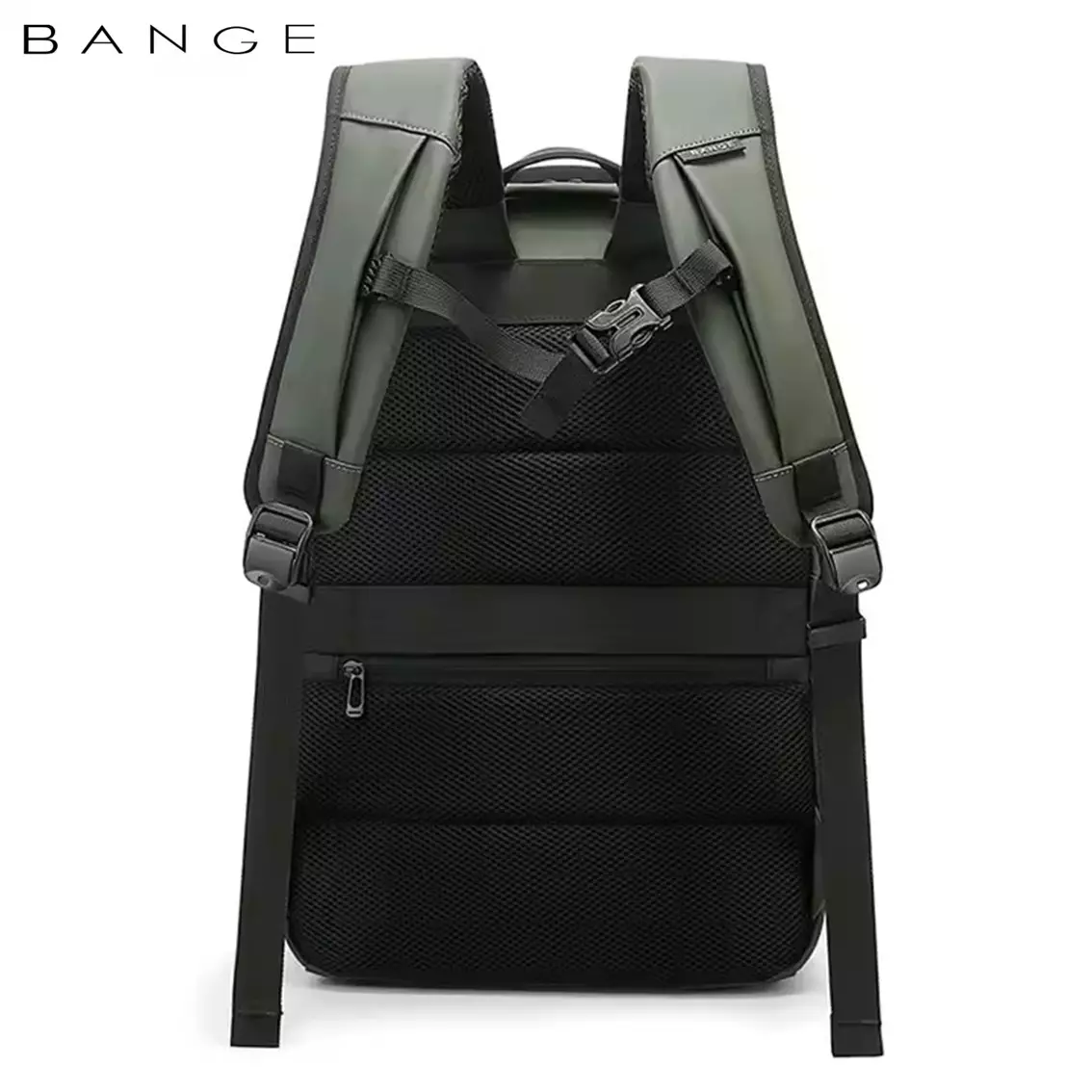 BANGE Tas Ransel pria Laptop Kerja Backpack Pria 15.6 Inch BG7822-Green