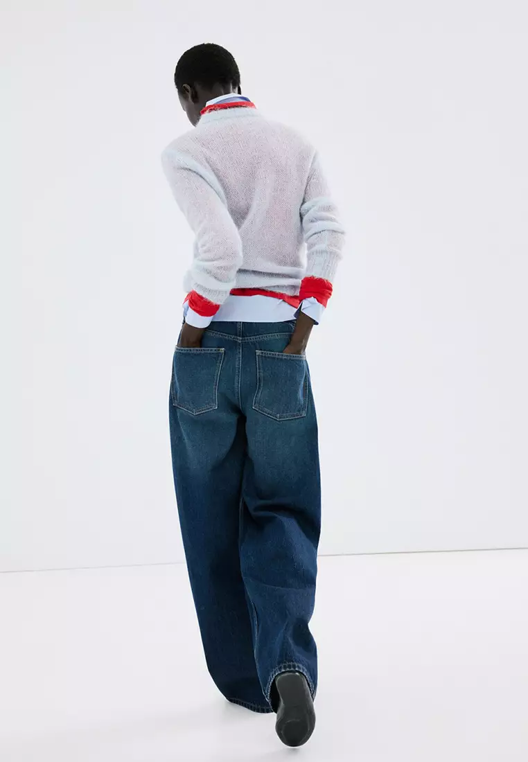 Mid-Rise Balloon Jeans