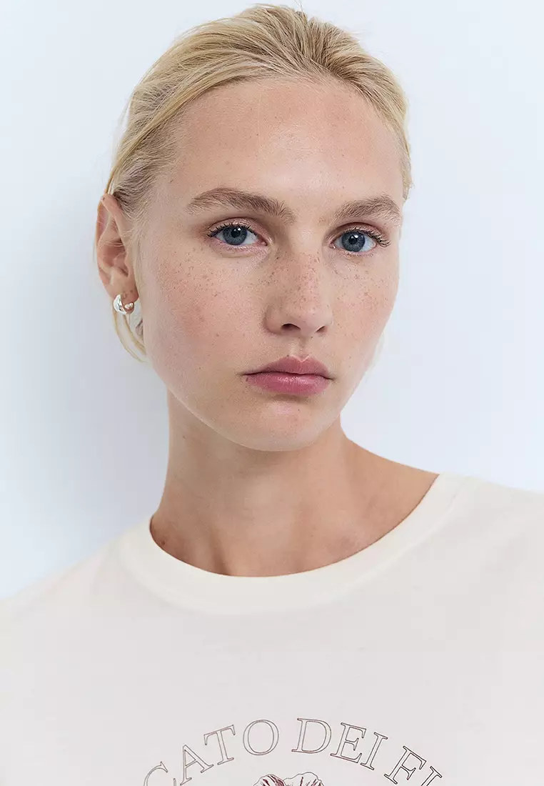 Printed Cotton-Blend T-Shirt