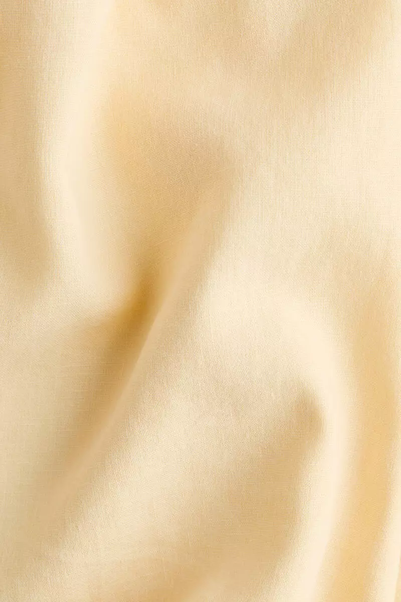 Oversized linen-blend shirt