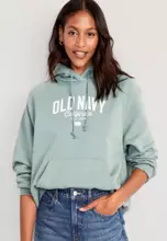 Buy Old Navy Oversized Fleece Logo Graphic Hoodie For Women 2024