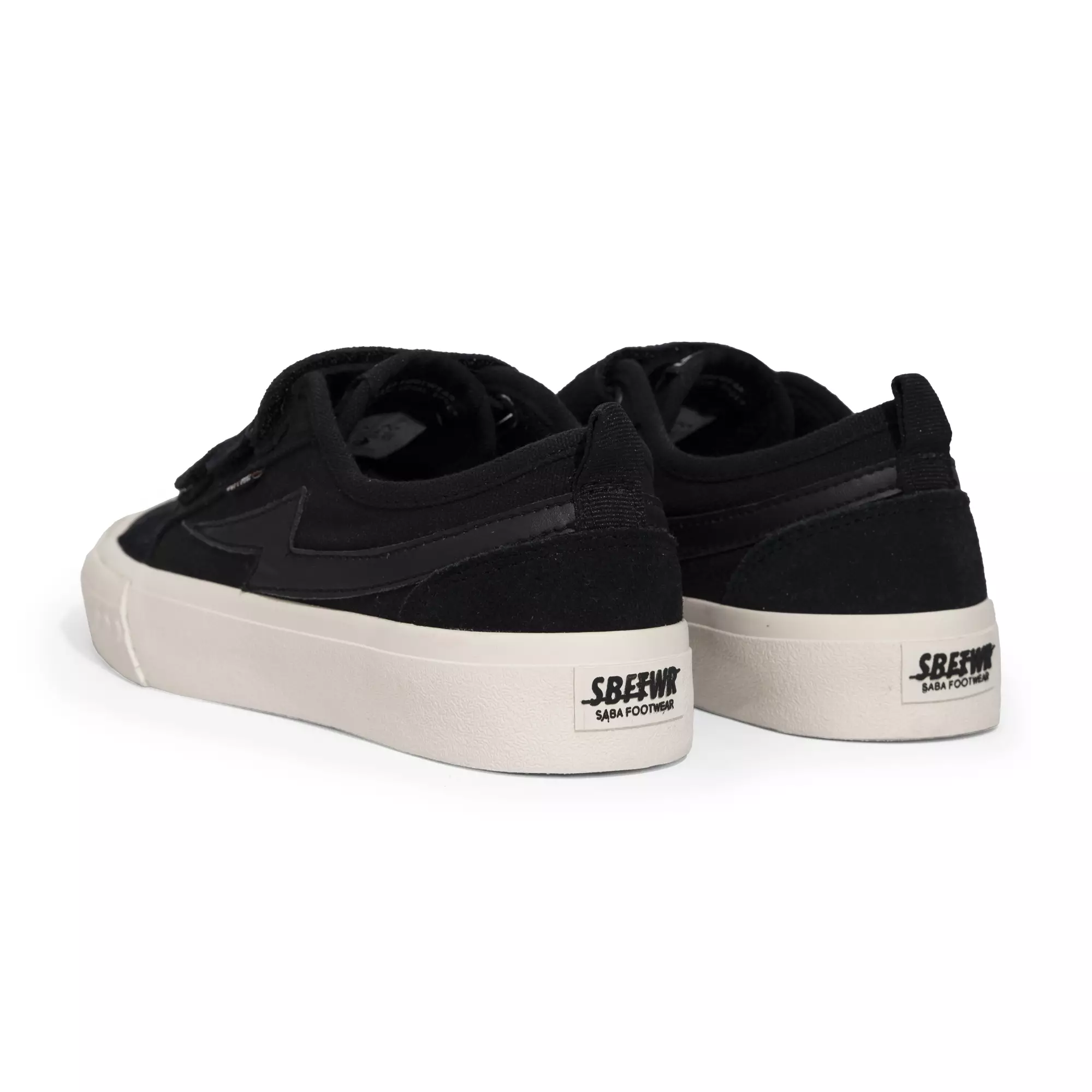 SABA Reno ALL Black White - Sepatu Sneakers Pria Wanita