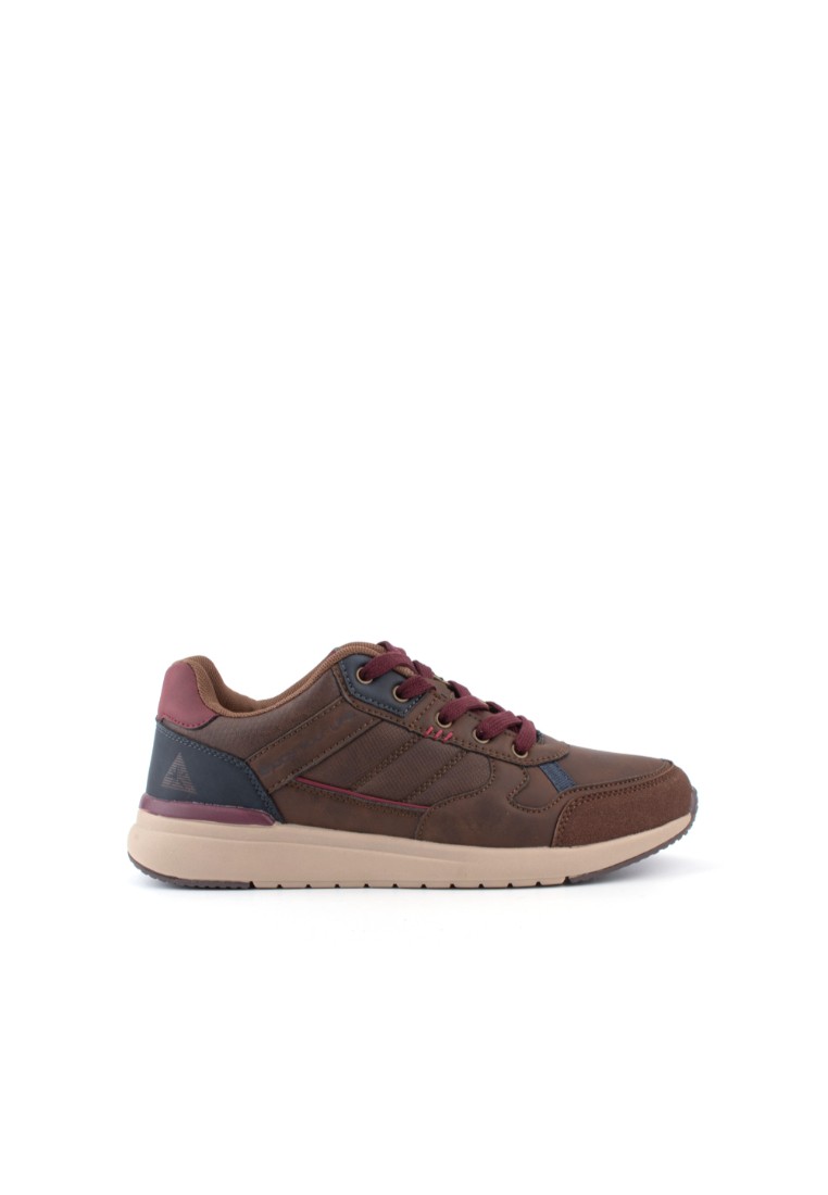 LARRIE Men Dark Brown Lace Up Smart Sneakers