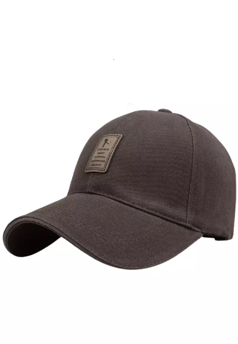 Drsh Baseball Cap Pria & Wanita Logo Ediko Sport Fashion Resizable Strap Material Cotton ORIGINAL - Coffe