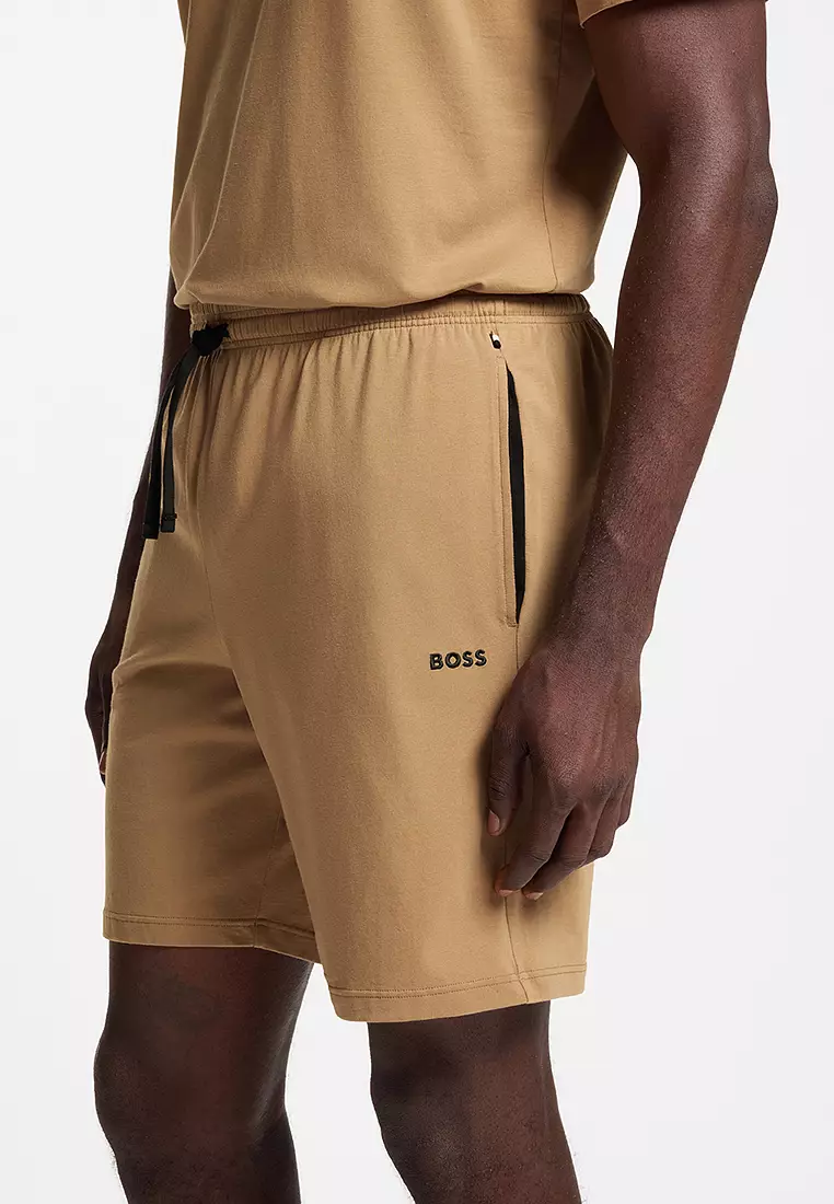 Logo Print Terry Lounge Shorts - BOSS Mainline
