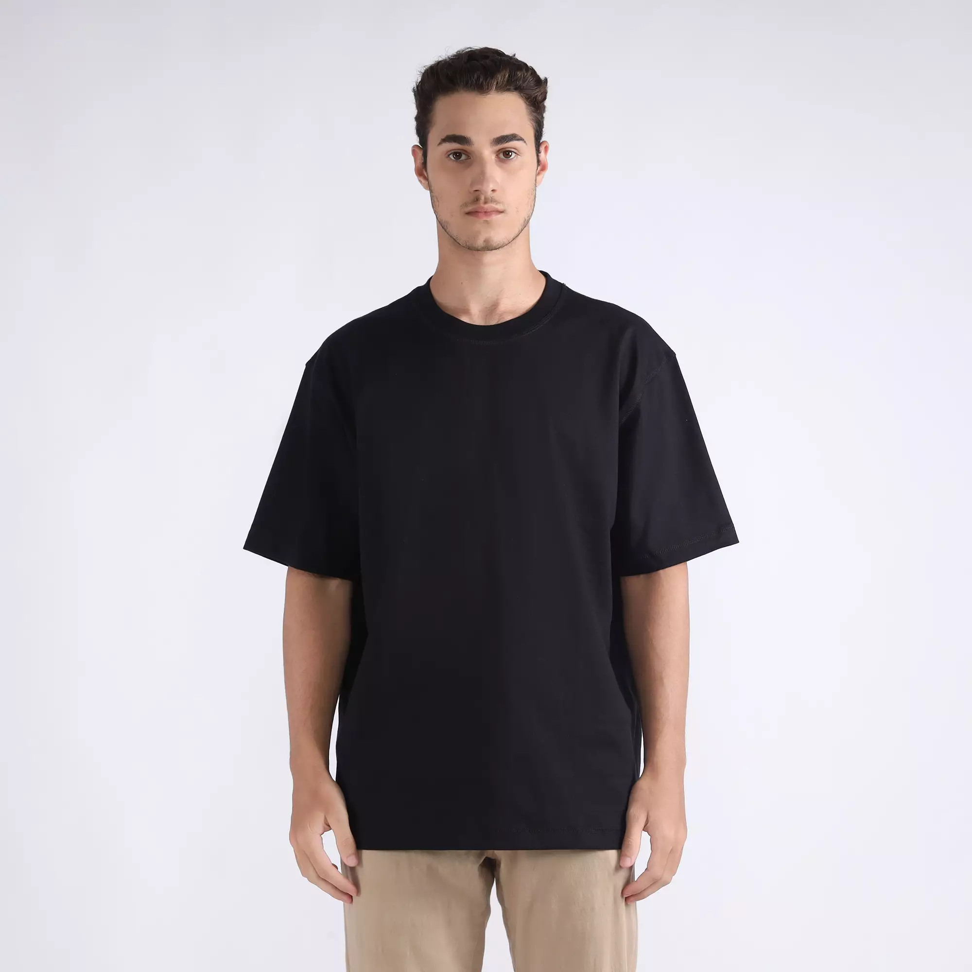 FACILITY by Larusso  - Oddie Oversize T-Shirt Tee - Jet Black
