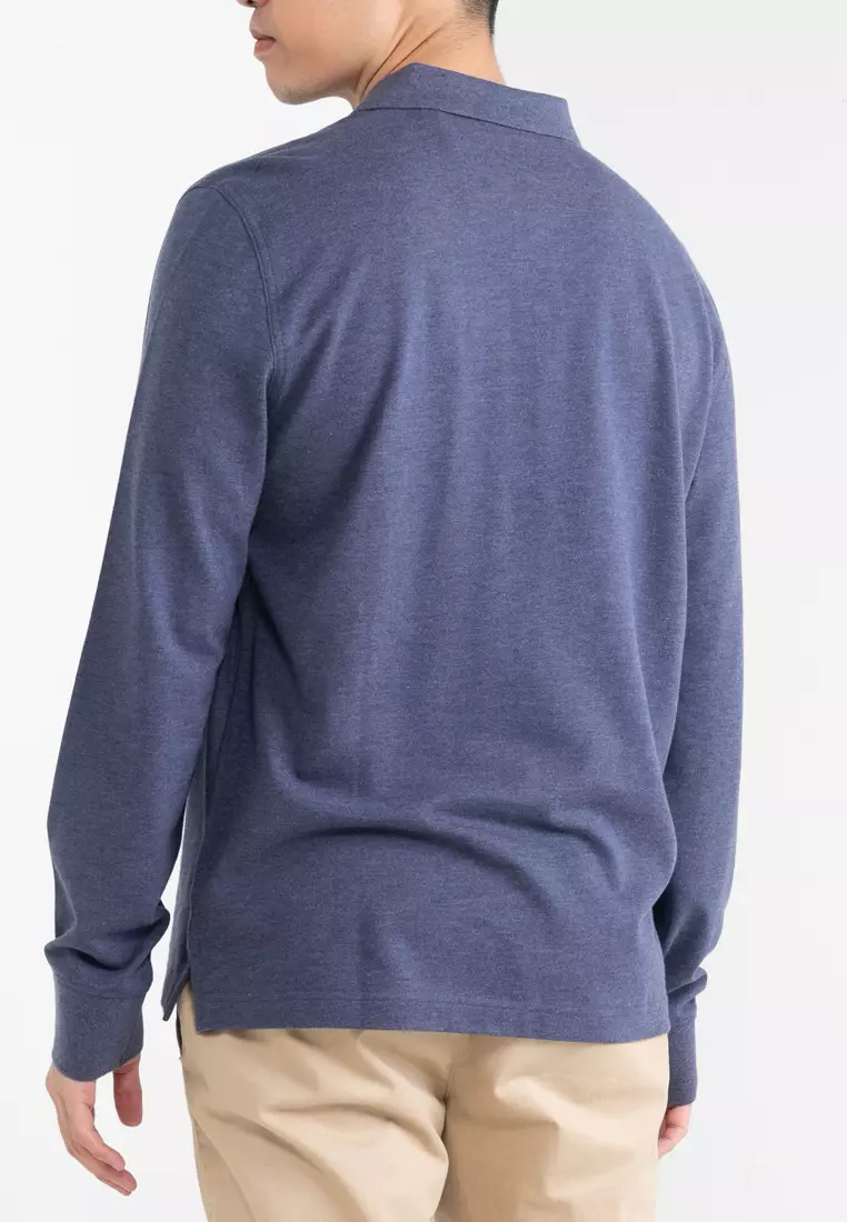 Shield Long Sleeves Polo Shirt