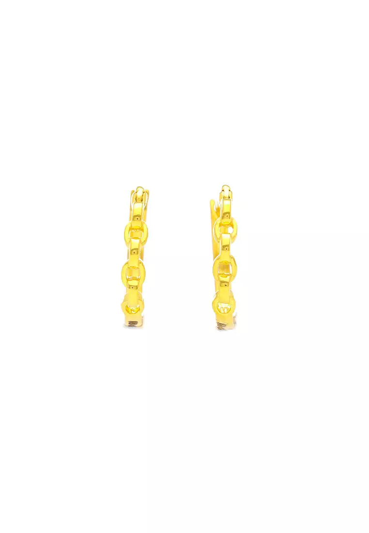 Chain design clearance gold earrings