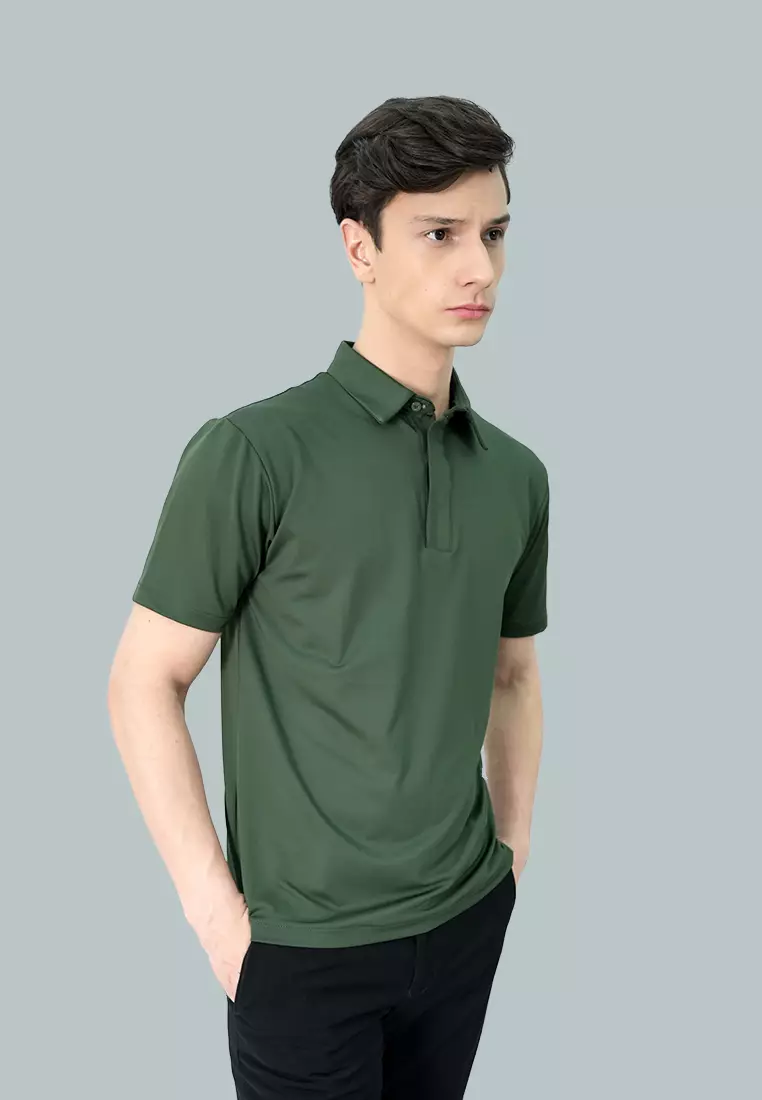 Johnwin Polo Drifit Polo Shirt Kaos Polo Hijau FWS.638.C007.005.C