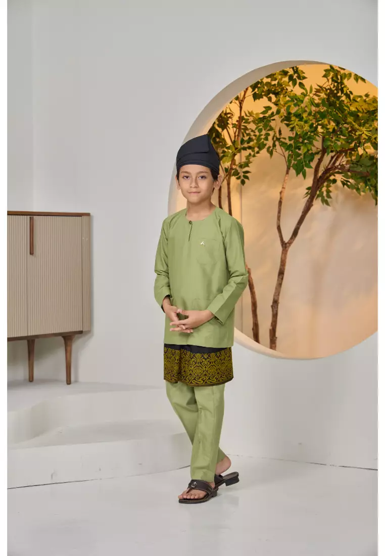 Baju Melayu Moden Teluk Belanga For Kids