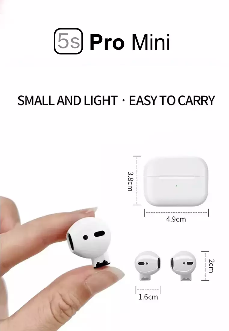 Value Deal - 5s PRO MINI Wireless Earphones - Purple + 1 Paris Hilton Quartz Watch